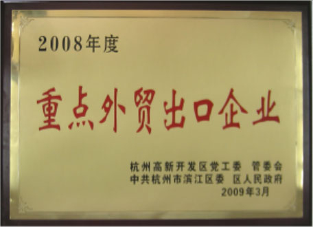 2008年度重點外貿(mào)出口企業(yè)